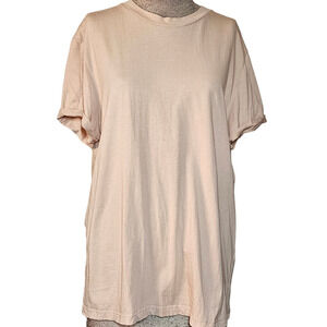 asos Cream Cotton Tee Size Large